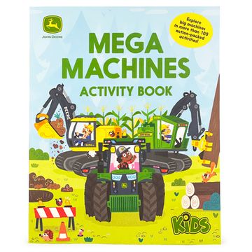 portada John Deere Kids Mega Machines Activity Book (John Deere Kids: More Than 100 Puzzles and Other fun Activities) 
