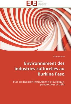 portada Environnement Des Industries Culturelles Au Burkina Faso