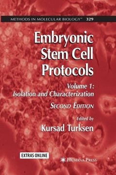 portada embryonic stem cell protocols: volume i: isolation and characterization (en Inglés)