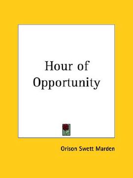 portada hour of opportunity (en Inglés)
