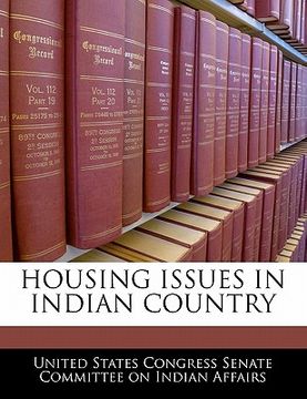 portada housing issues in indian country (en Inglés)