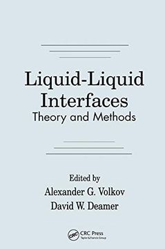portada Liquid-Liquid Interfacestheory and Methods: Theory and Methods (en Inglés)