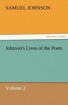 portada johnson's lives of the poets - volume 2