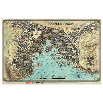 portada Dungeons and Dragons Mapa de Puerta de Baldur