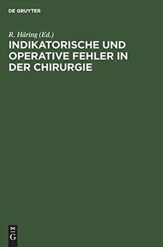 portada Indikatorische und Operative Fehler in der Chirurgie (en Alemán)