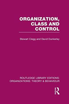 portada Organization, Class and Control (Rle: Organizations)