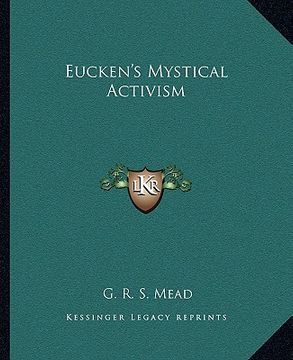 portada eucken's mystical activism (in English)