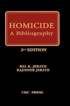 portada homicide: a bibliography, second edition (en Inglés)