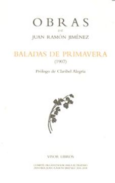 portada Baladas de primavera 1907 (Obras Juan Ramon Jimenez)