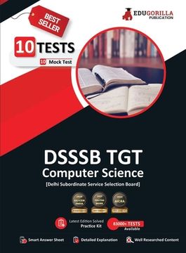portada DSSSB TGT Computer Science Book 2023 (English Edition) - Trained Graduate Teacher - 10 Full Length Mock Tests (2000 Solved Questions) with Free Access (en Inglés)
