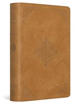 portada Esv Large Print Bible (Trutone, Nubuck Caramel, Fleur-De-Lis Design) (en Inglés)
