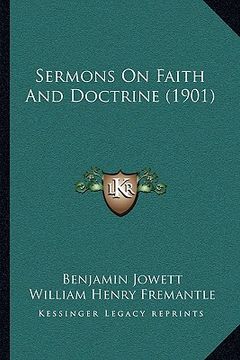 portada sermons on faith and doctrine (1901) (en Inglés)