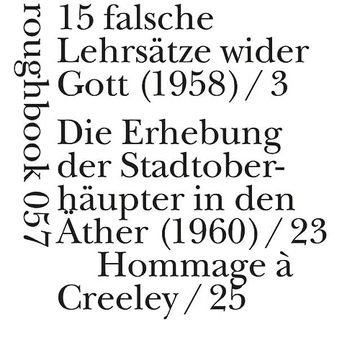 portada 15 Falsche Lehrsätze Wider Gott und Andere Serial Poems (Roughbooks)