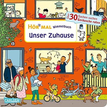 portada Hör mal (Soundbuch): Wimmelbuch: Unser Zuhause: Sachen Suchen und Geräusche Raten - ab 2,5 Jahren (en Alemán)