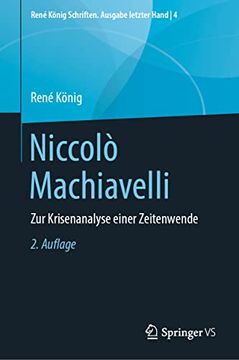 portada Niccolò Machiavelli: Zur Krisenanalyse Einer Zeitenwende (en Alemán)