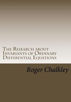 portada The Research about Invariants of Ordinary Differential Equations (in English)