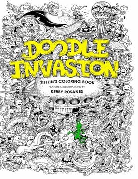 portada Doodle Invasion: Zifflin's Coloring Book (Volume 1)