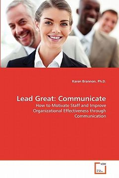 portada lead great: communicate (en Inglés)