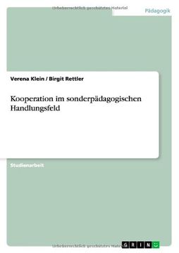 portada Kooperation im sonderpädagogischen Handlungsfeld (German Edition)
