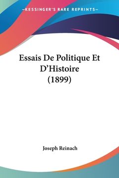 portada Essais De Politique Et D'Histoire (1899) (en Francés)