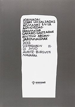 portada Jornadas Sobre las Calzadas Romanas en la Antigüedad: 2013- Viii-19
