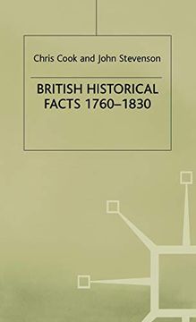 portada British Historical Facts, 1760-1830 (Palgrave Historical and Political Facts) (en Inglés)