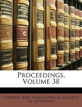 portada proceedings, volume 38 (en Inglés)