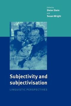 portada Subjectivity and Subjectivisation: Linguistic Perspectives (en Inglés)
