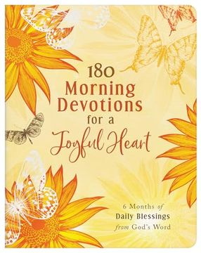 portada 180 Morning Devotions for a Joyful Heart: 6 Months of Daily Blessings From God's Word (en Inglés)