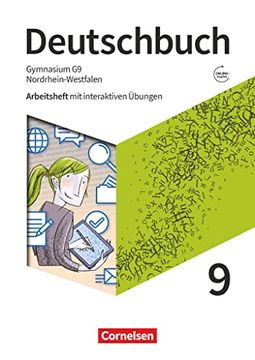 portada Deutschbuch Gymnasium - Nordrhein-Westfalen - Neue Ausgabe - 9. Schuljahr: Arbeitsheft mit Interaktiven Übungen Online - mit Lösungen (in German)