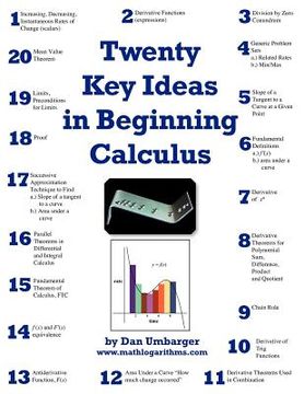portada twenty key ideas in beginning calculus (en Inglés)