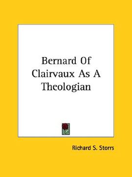 portada bernard of clairvaux as a theologian (en Inglés)