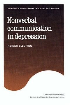 portada Non-Verbal Communication in Depression Hardback (European Monographs in Social Psychology) (en Inglés)