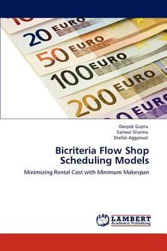 portada bicriteria flow shop scheduling models (in English)