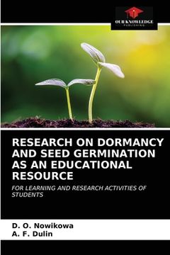 portada Research on Dormancy and Seed Germination as an Educational Resource (en Inglés)