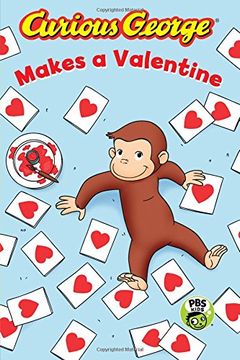 portada Curious George Makes a Valentine (Green Light Reader, Level 2: Curious George) (en Inglés)