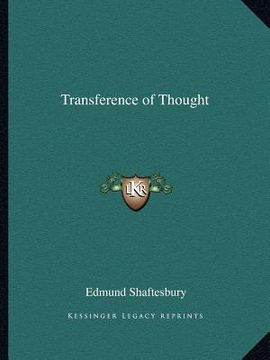 portada transference of thought (en Inglés)