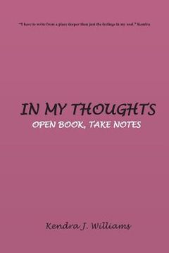 portada In My Thoughts: Open Book, Take Notes (en Inglés)