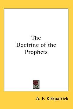 portada the doctrine of the prophets (in English)