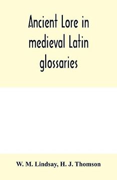 portada Ancient Lore in Medieval Latin Glossaries (en Inglés)