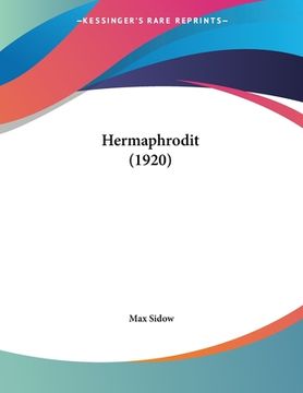 portada Hermaphrodit (1920) (en Alemán)