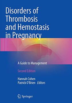 portada Disorders of Thrombosis and Hemostasis in Pregnancy: A Guide to Management (en Inglés)
