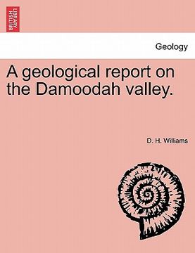 portada a geological report on the damoodah valley. (en Inglés)
