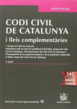 portada Codi Civil de Catalunya i lleis complementàries 9ª Edició 2015 (Textos Legales)