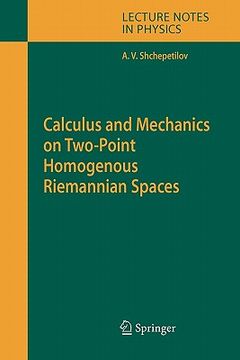 portada calculus and mechanics on two-point homogenous riemannian spaces (en Inglés)