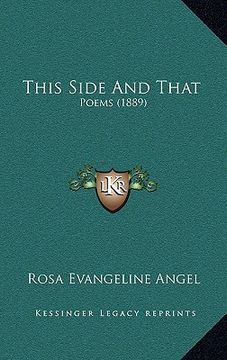 portada this side and that: poems (1889) (en Inglés)