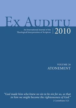 portada ex auditu, volume 26: atonement: an international journal of the theological interpretation of scripture (en Inglés)