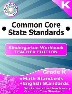 portada Kindergarten Common Core Workbook - Teacher Edition (in English)