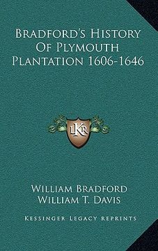 portada bradford's history of plymouth plantation 1606-1646 (en Inglés)