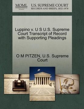 portada luppino v. u s u.s. supreme court transcript of record with supporting pleadings